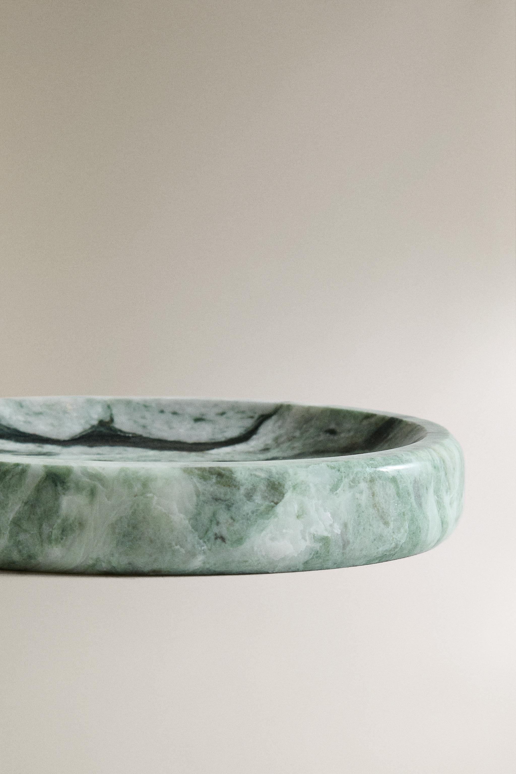 GREEN MARBLE SOAP DISH